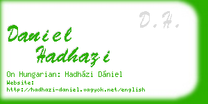 daniel hadhazi business card